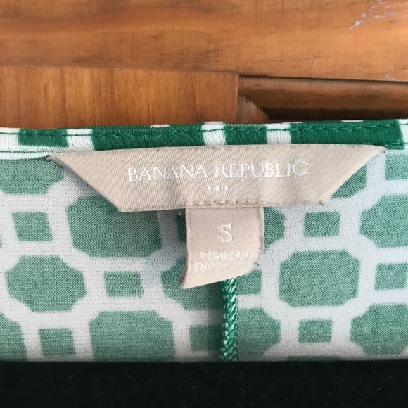 Banana Republic Green and white lattice dress - Picture 2 of 6